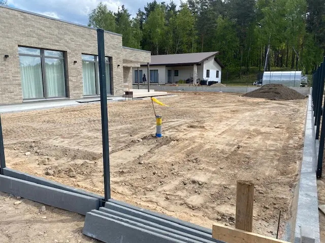 Sklypo paruošimas vejos sodinimui