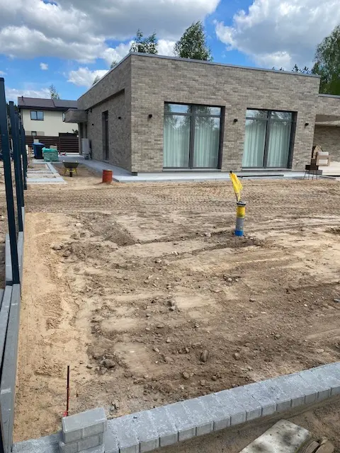 Sklypo paruošimas vejos sodinimui