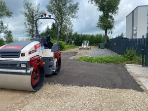 Kelio įrengimas, frezuota asfalto danga