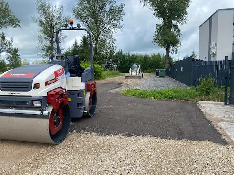 Kelio įrengimas, frezuota asfalto danga