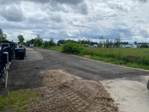 Kelio įrengimas, frezuota asfalto danga