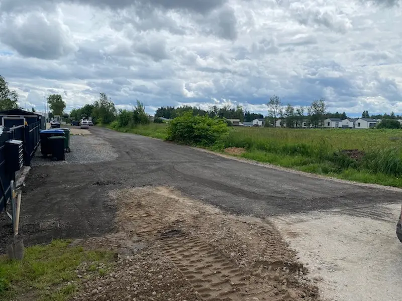 Kelio įrengimas, frezuota asfalto danga
