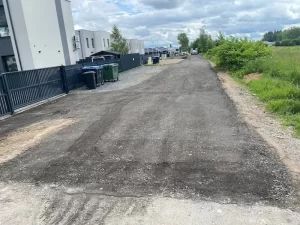 Kelio įrengimas, frezuota asfalto danga