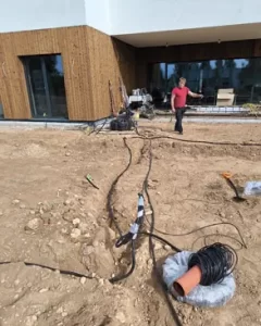 Laistymo sistemos įrengimas